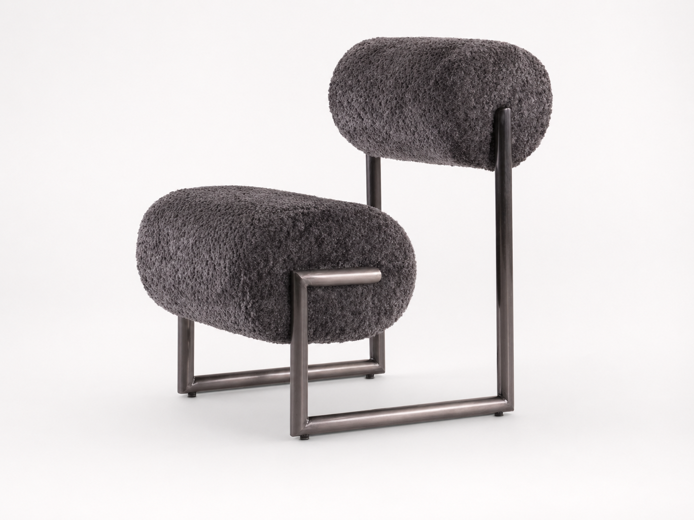 Graphite Sculptural Accent Chair - FOBOO designer furniture
