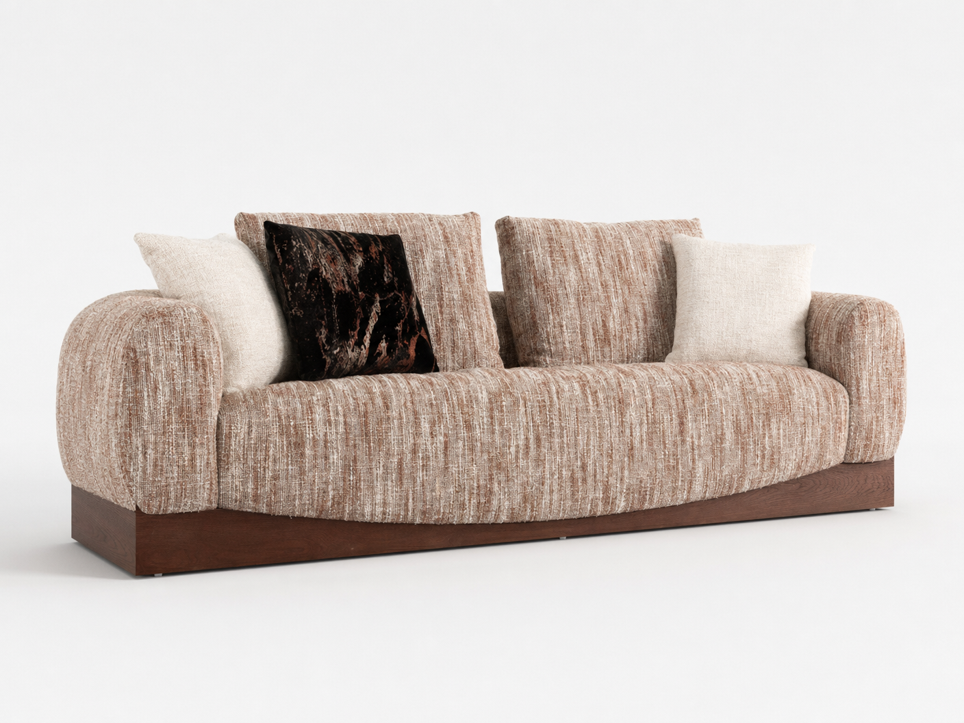Rosewood Platform Sofa - FOBOO designer furniture