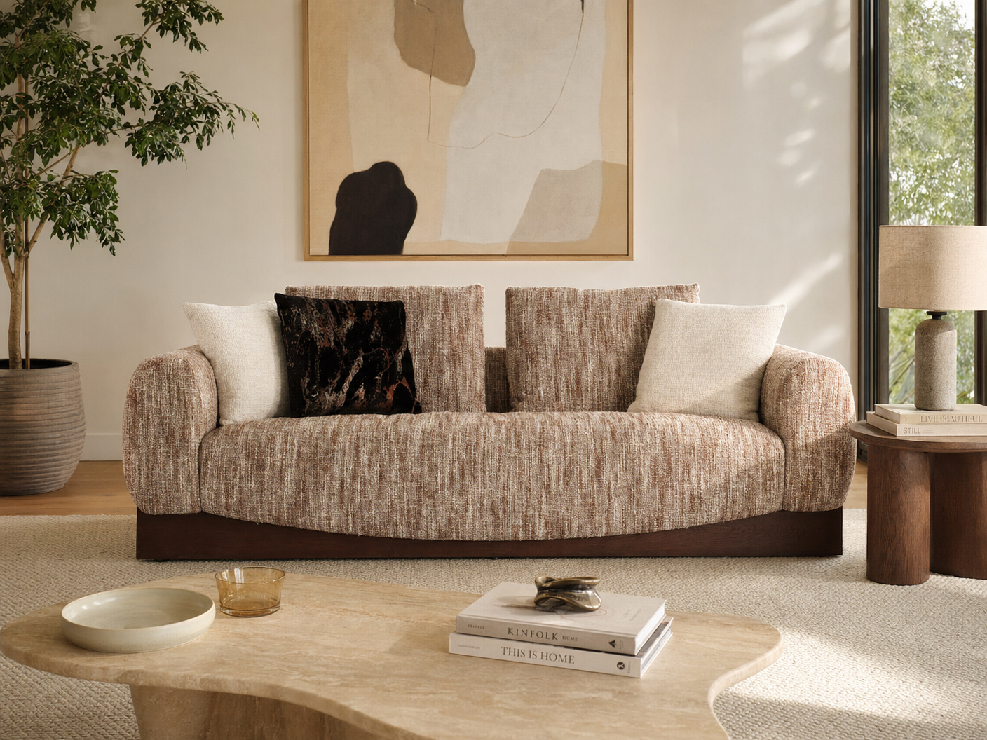 Rosewood Platform Sofa - lifestyle view by FOBOO