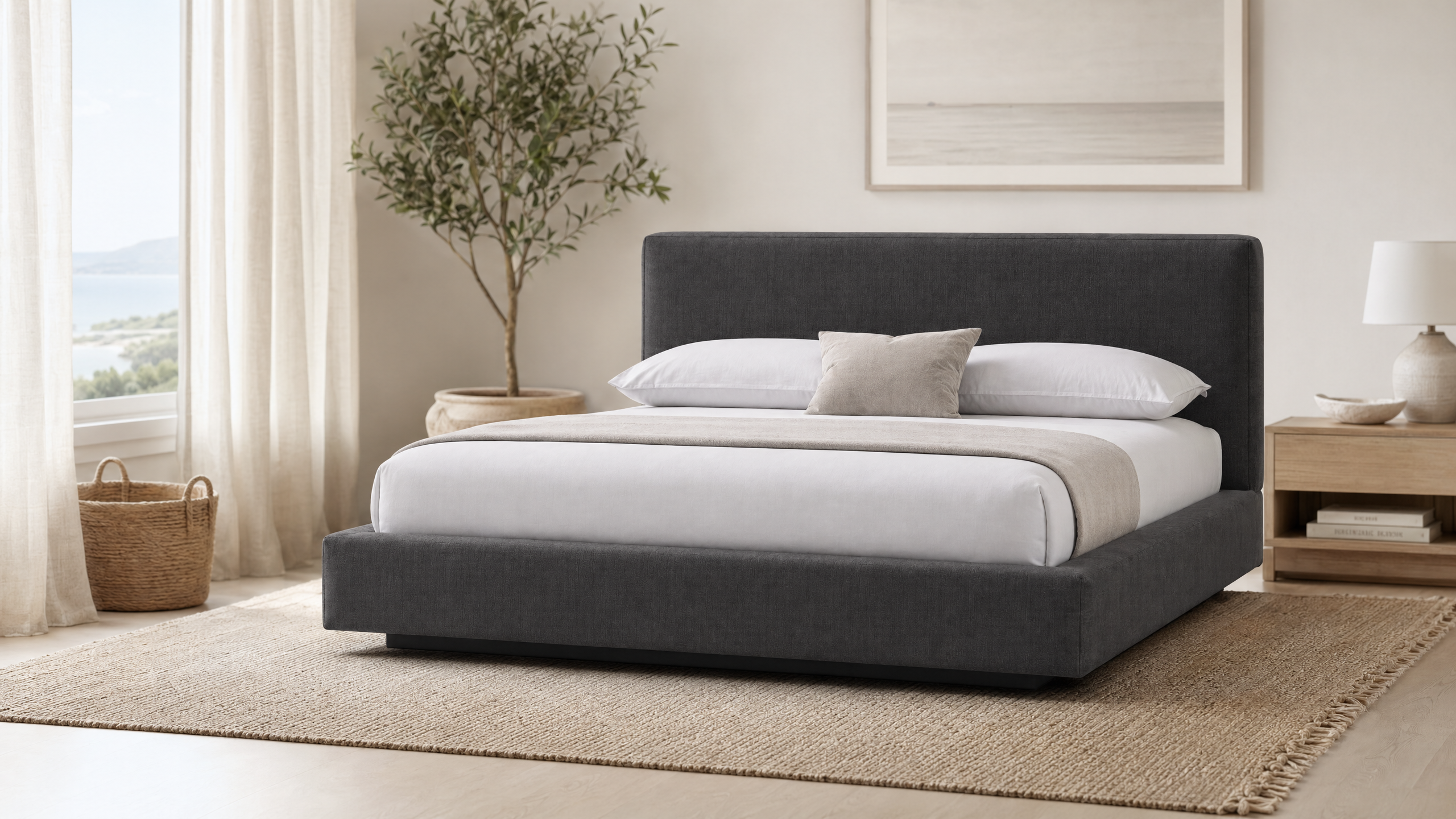 Arlo Platform Bed - lifestyle view by FOBOO