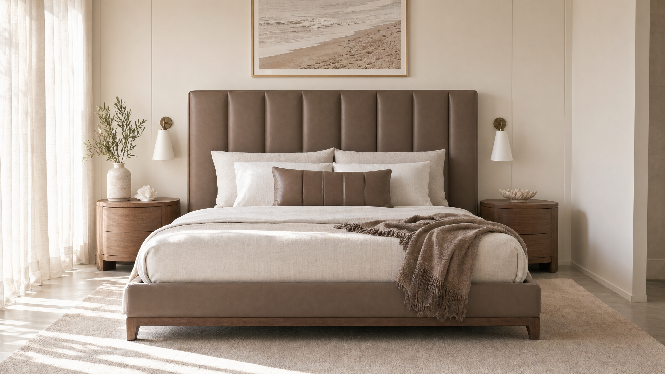 Vega Platform Bed - lifestyle view by FOBOO
