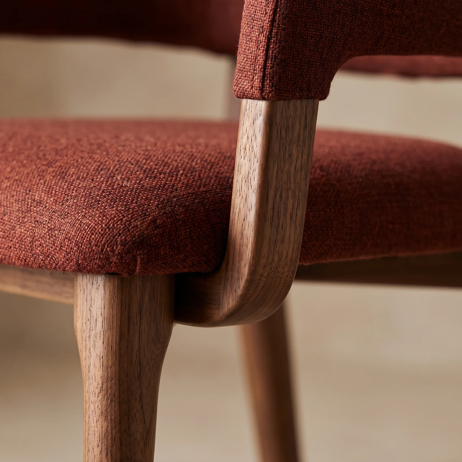 The Archini Living Antelope Dining Chair - material and finish detail