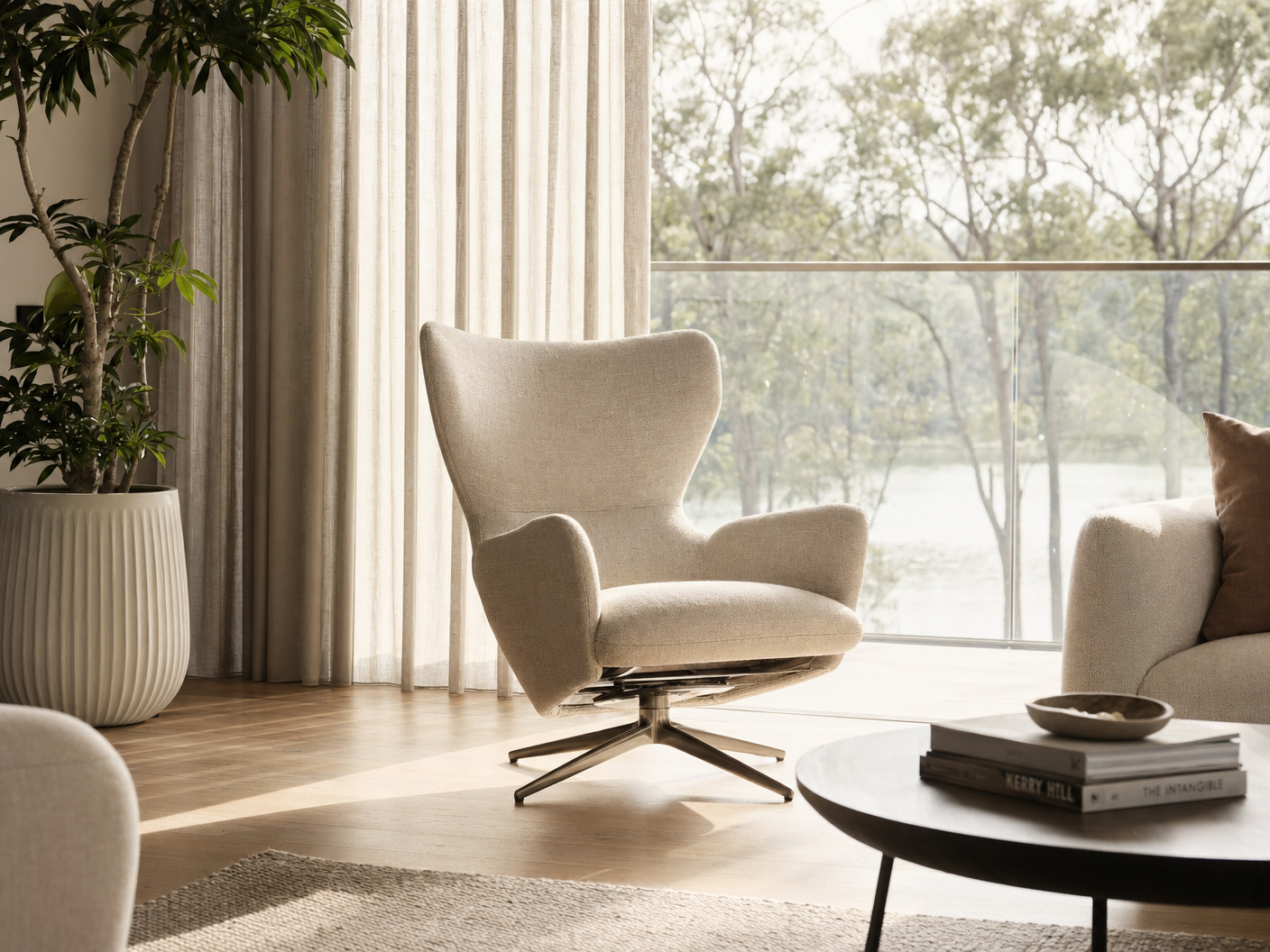 Archini Living Carpet Armchair - lifestyle view by FOBOO