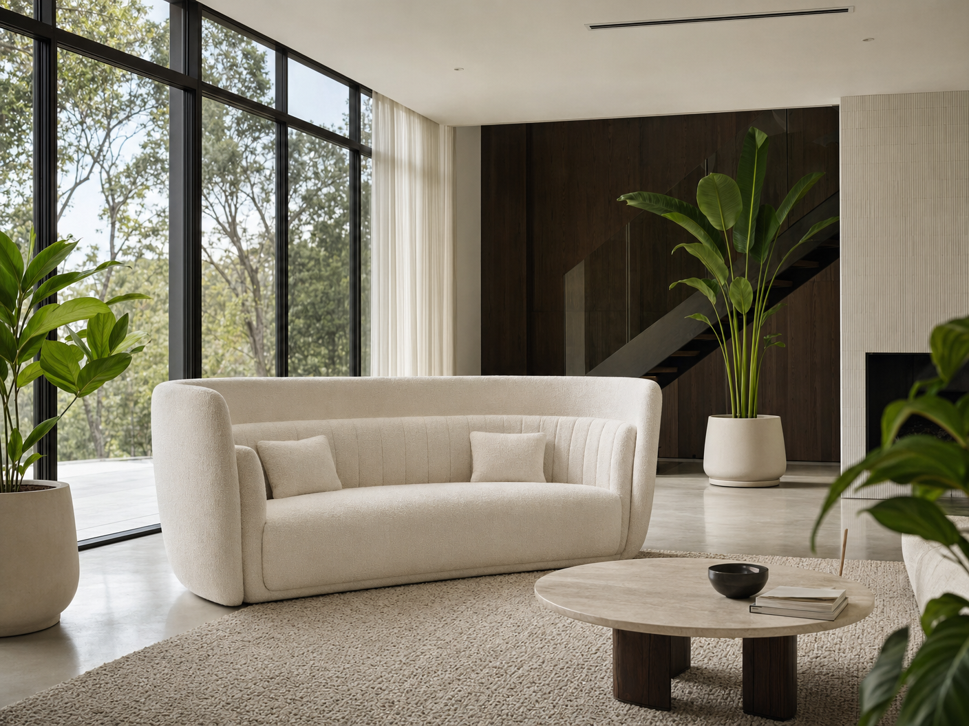 Archini Living Cocoon Sofa - lifestyle view by FOBOO