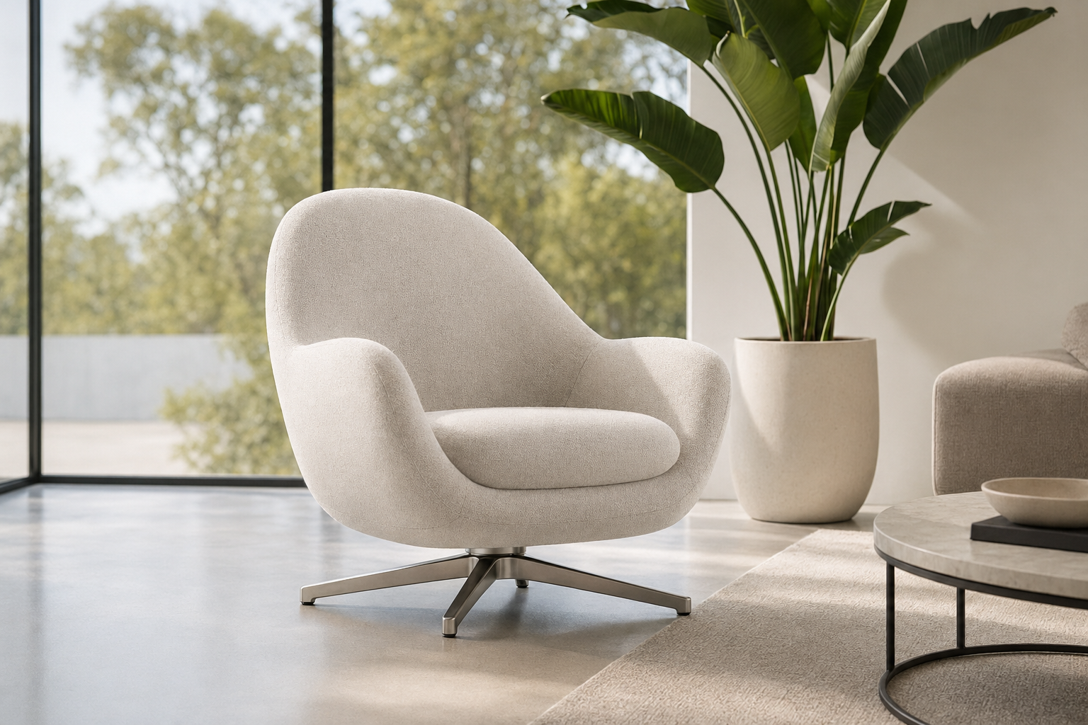 Archini Living Cotton Armchair - lifestyle view by FOBOO