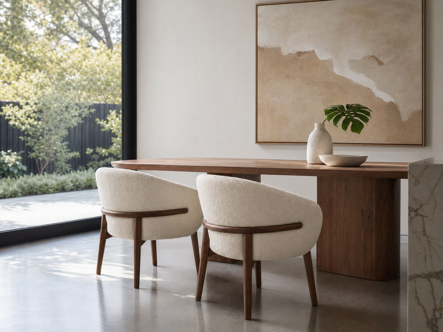Archini Living Dumpling Dining Chair - lifestyle view by FOBOO