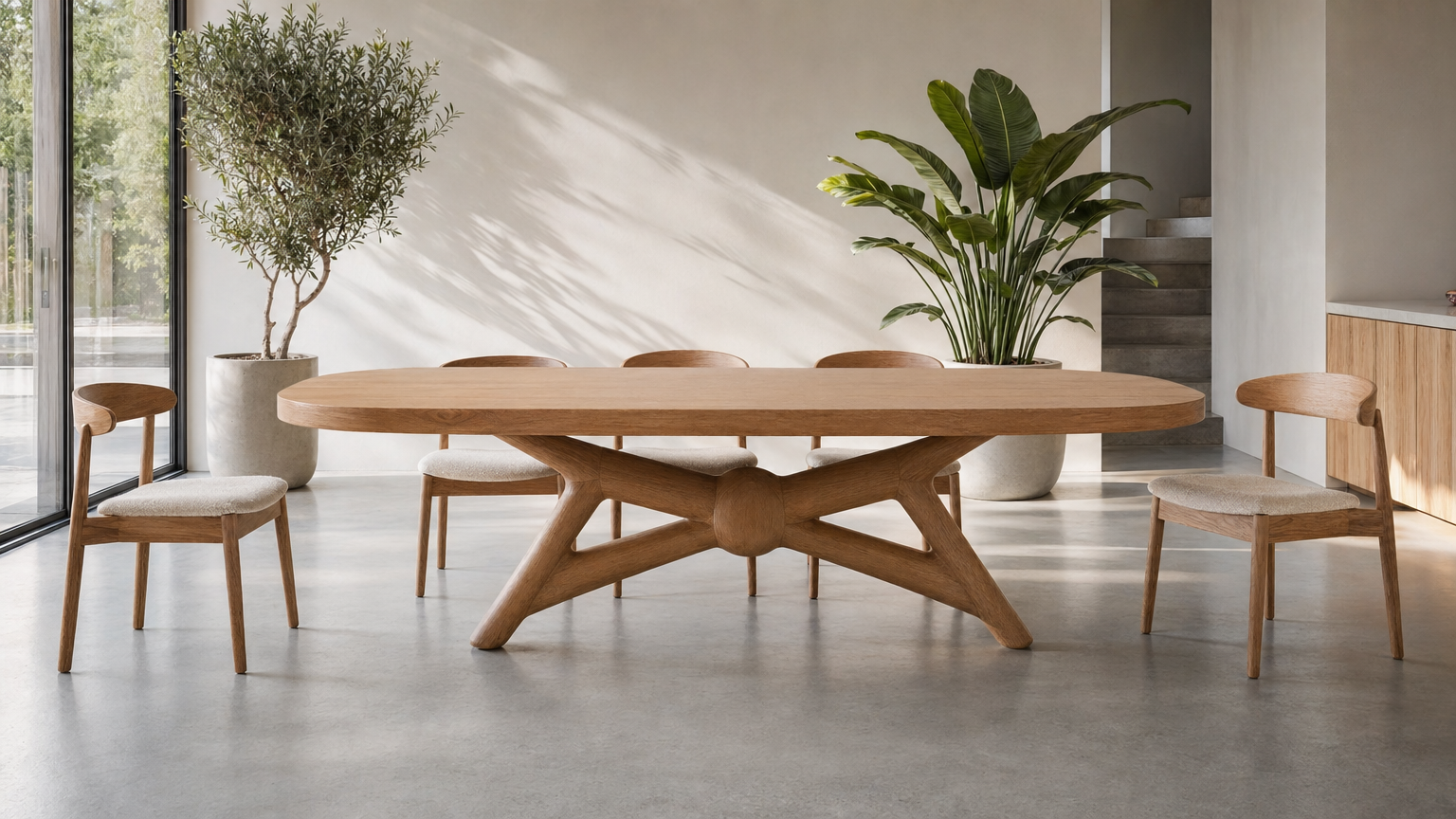 Archini Living Numerator Dining Table - lifestyle view by FOBOO