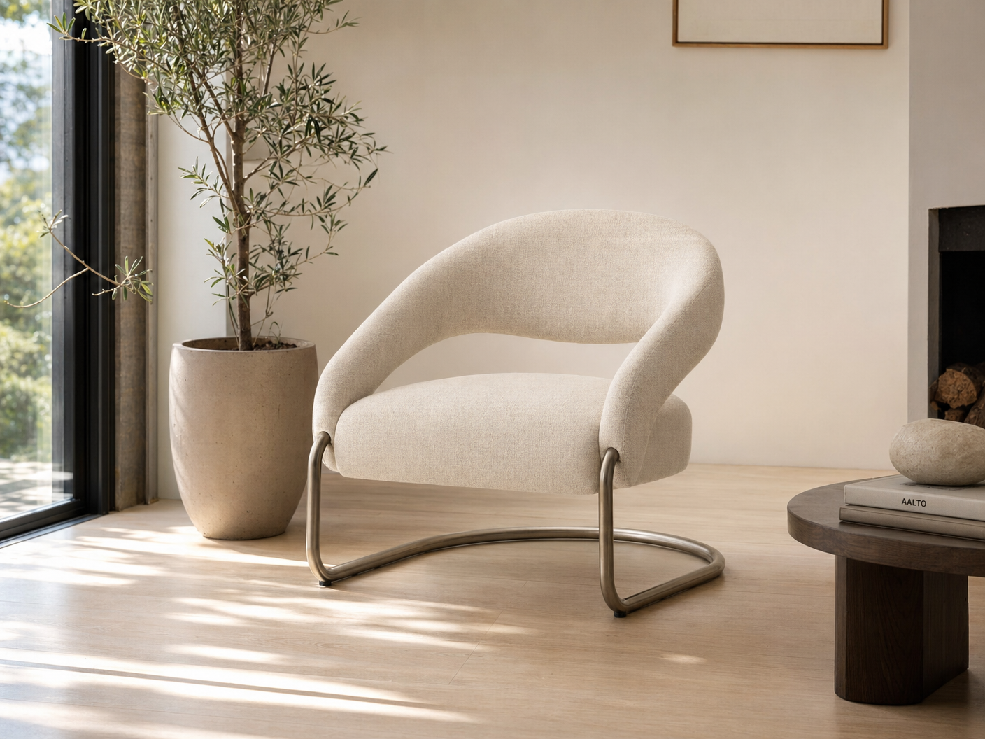 Archini Living Rain Flower Armchair - lifestyle view by FOBOO