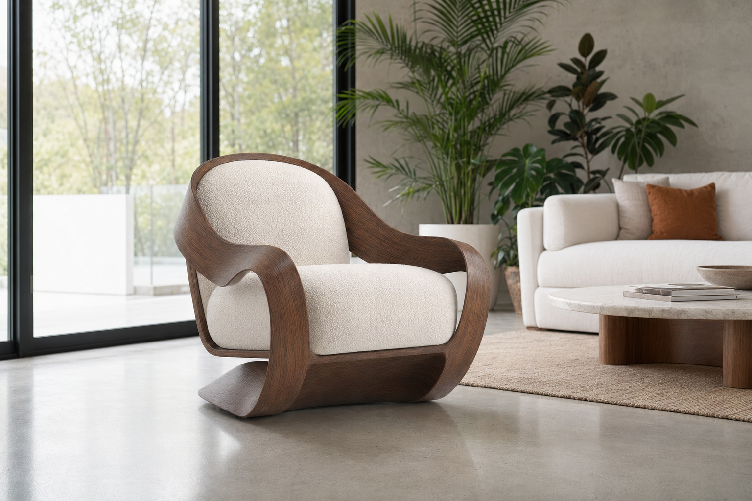 Archini Living Ribbon Armchair - lifestyle view by FOBOO