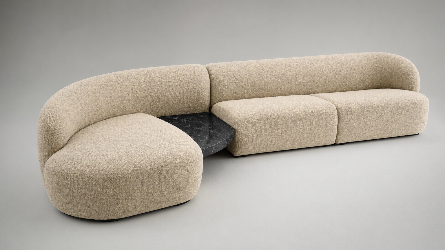 Barley Boucle Modular Sofa Set - FOBOO designer furniture