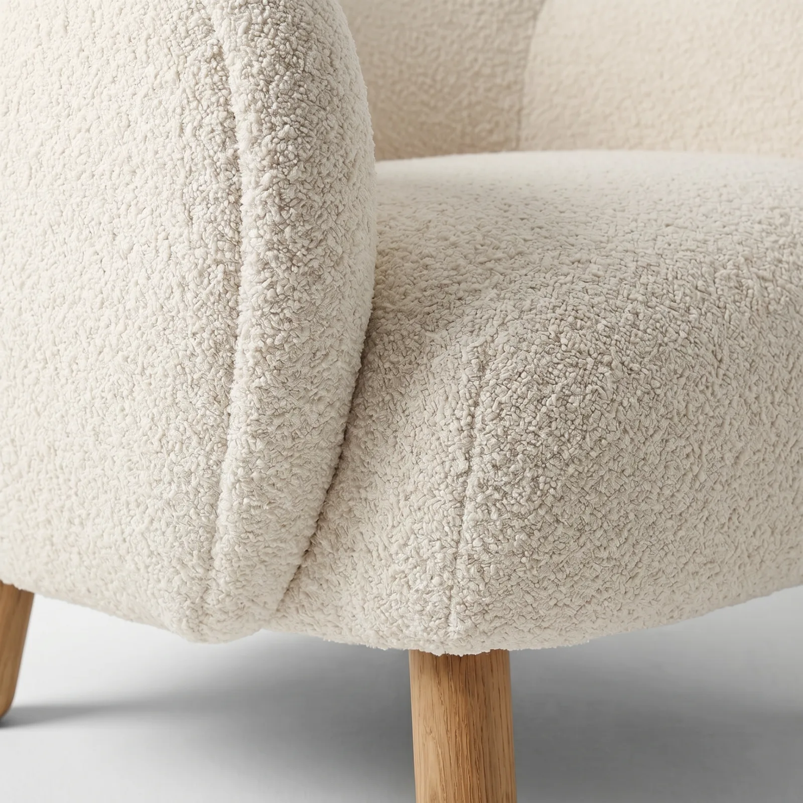 The Archini Living Cloud Armchair - material and finish detail