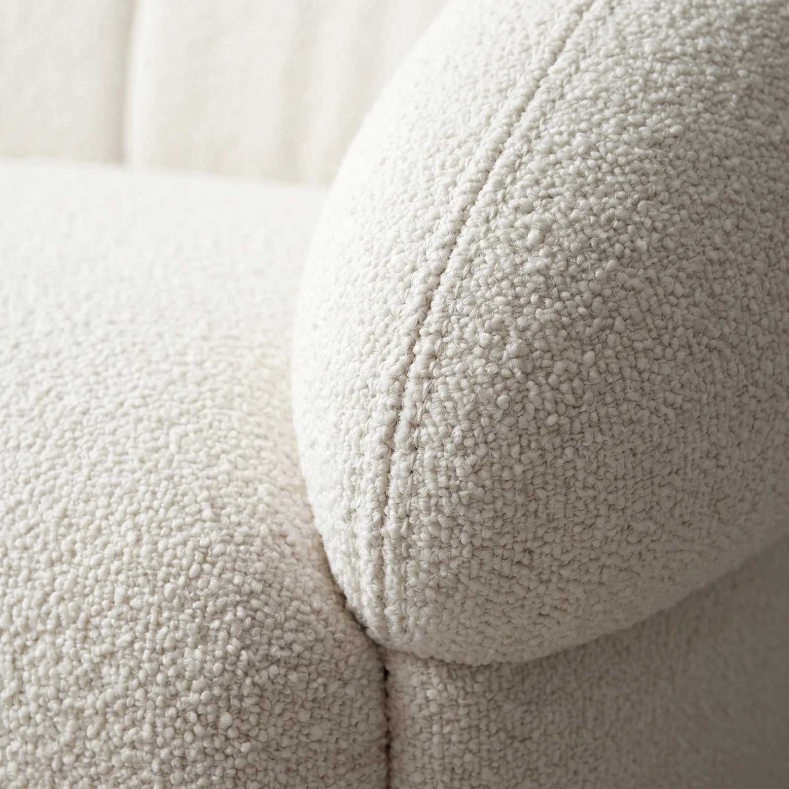 The Archini Living Cocoon Sofa - material and finish detail