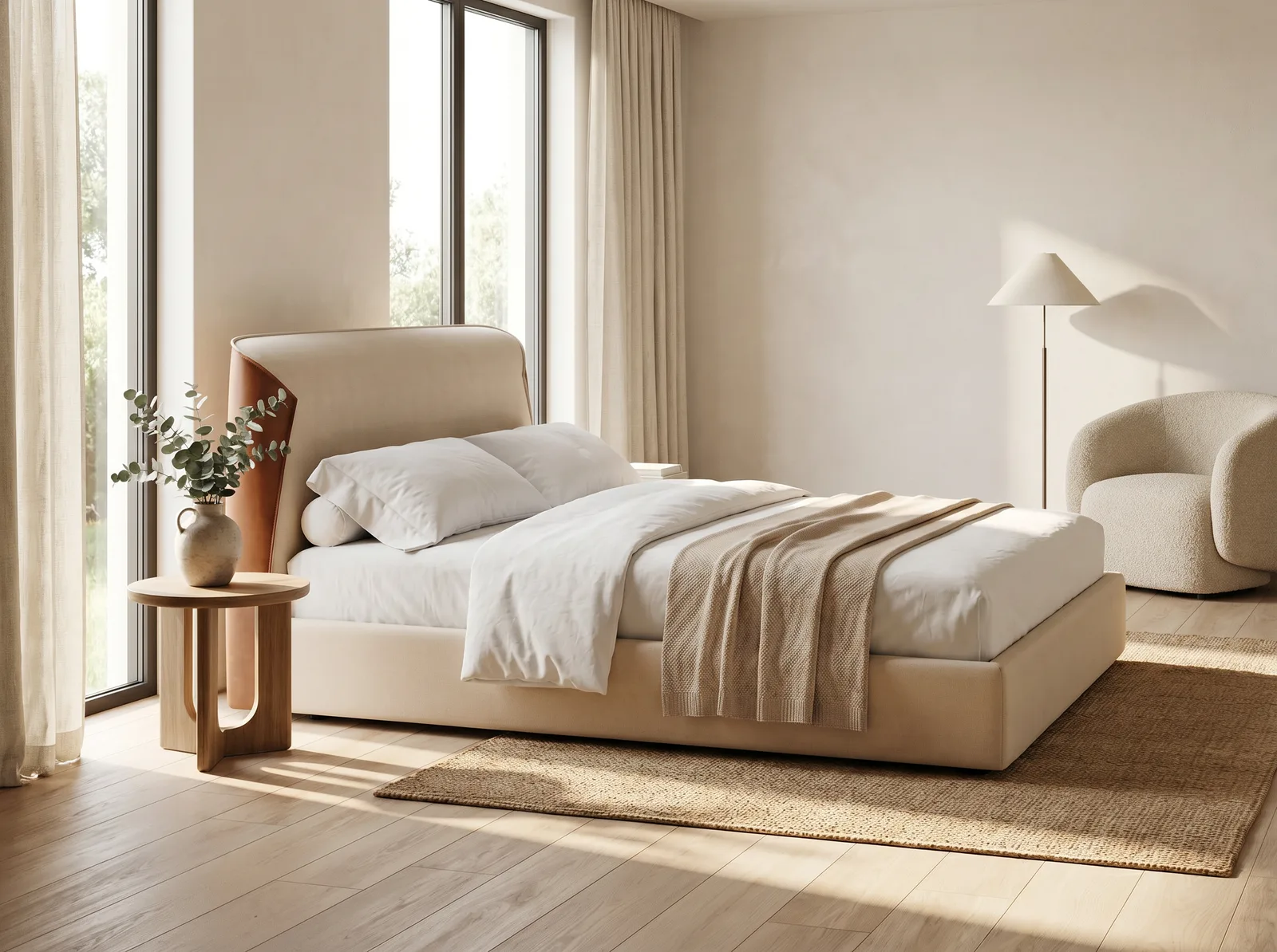 The Archini Living Embrace Bed - styled in living space