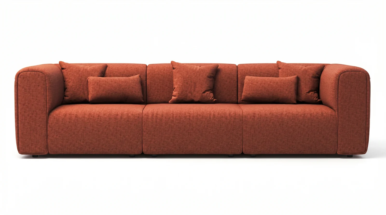 The Archini Living Honeypot Sofa - front view on white background