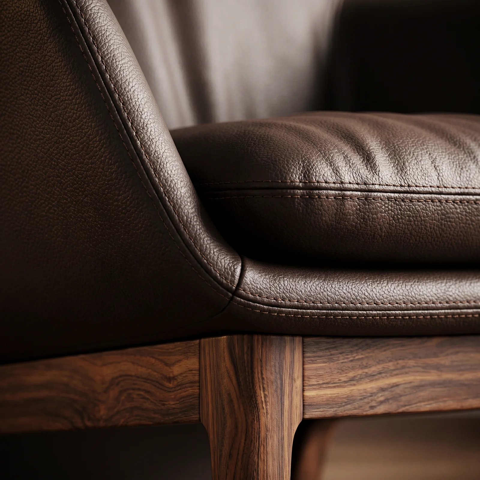 The Archini Living Kite Lounge Chair - material and finish detail