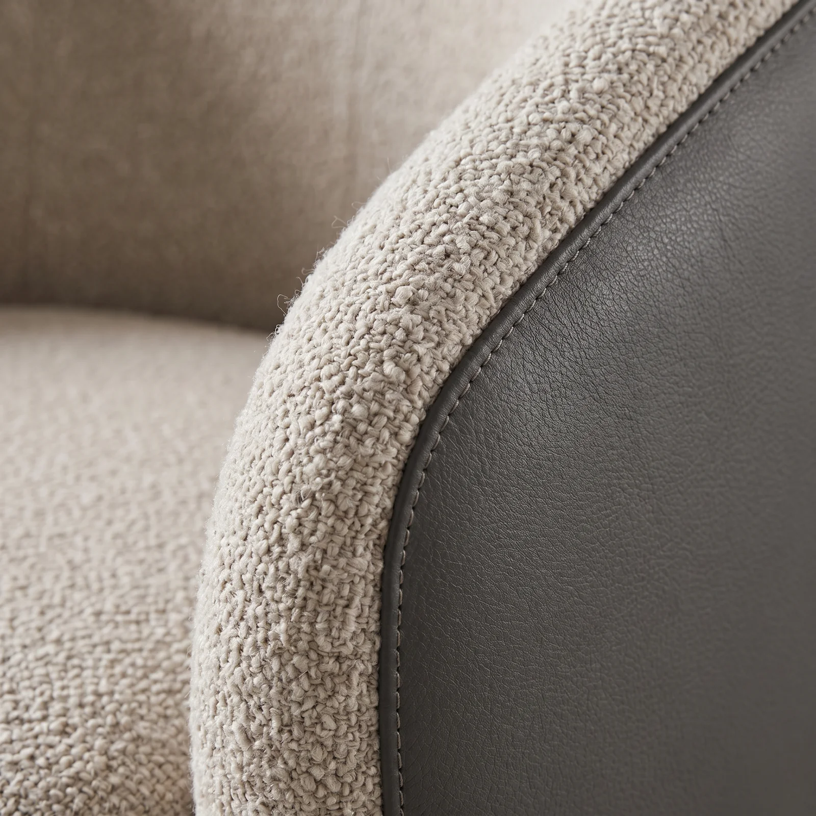 The Archini Living Mushroom Armchair - material and finish detail