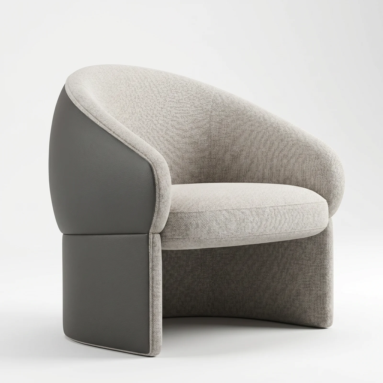 The Archini Living Mushroom Armchair - front view on white background