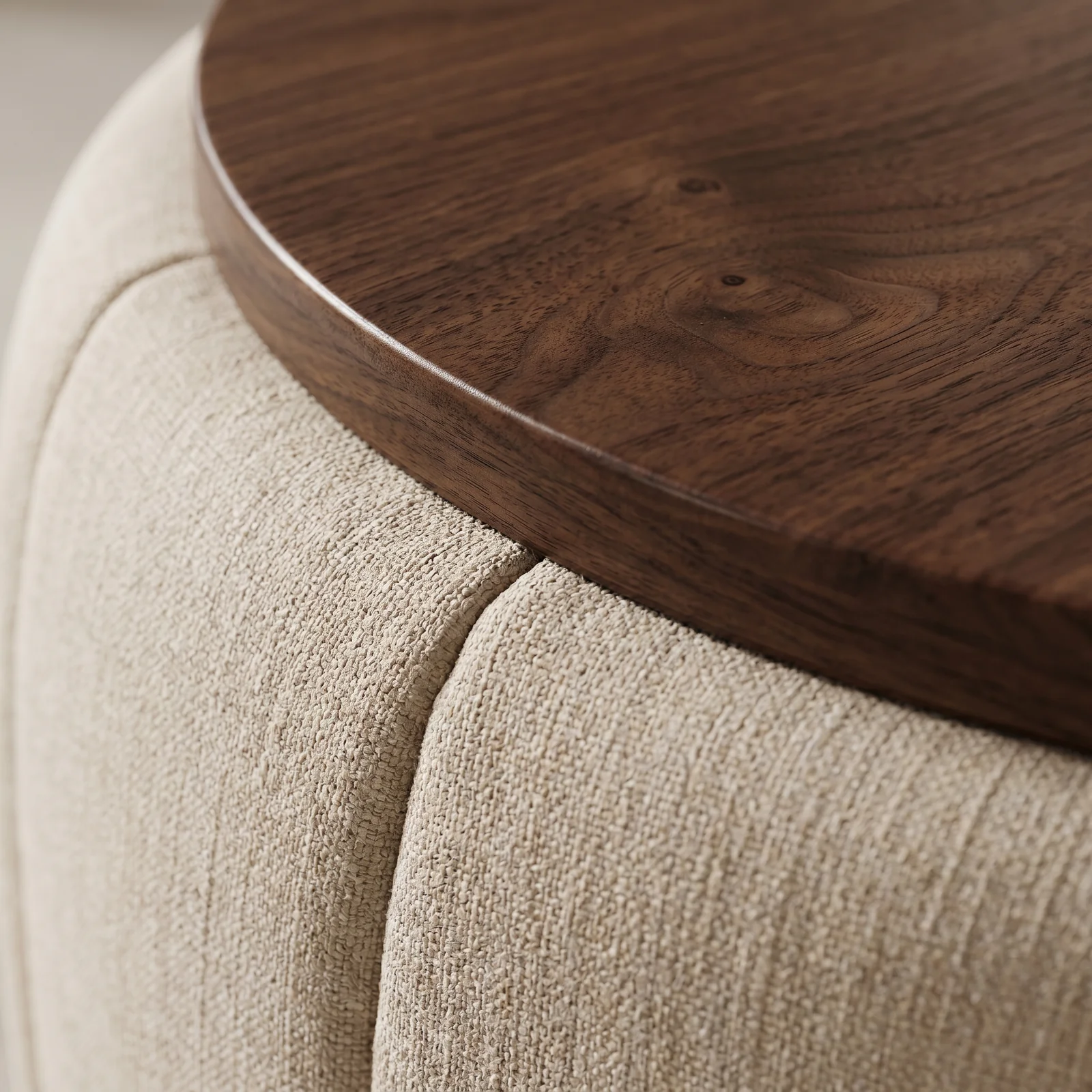 The Archini Living Mushroom Coffee Table - material and finish detail