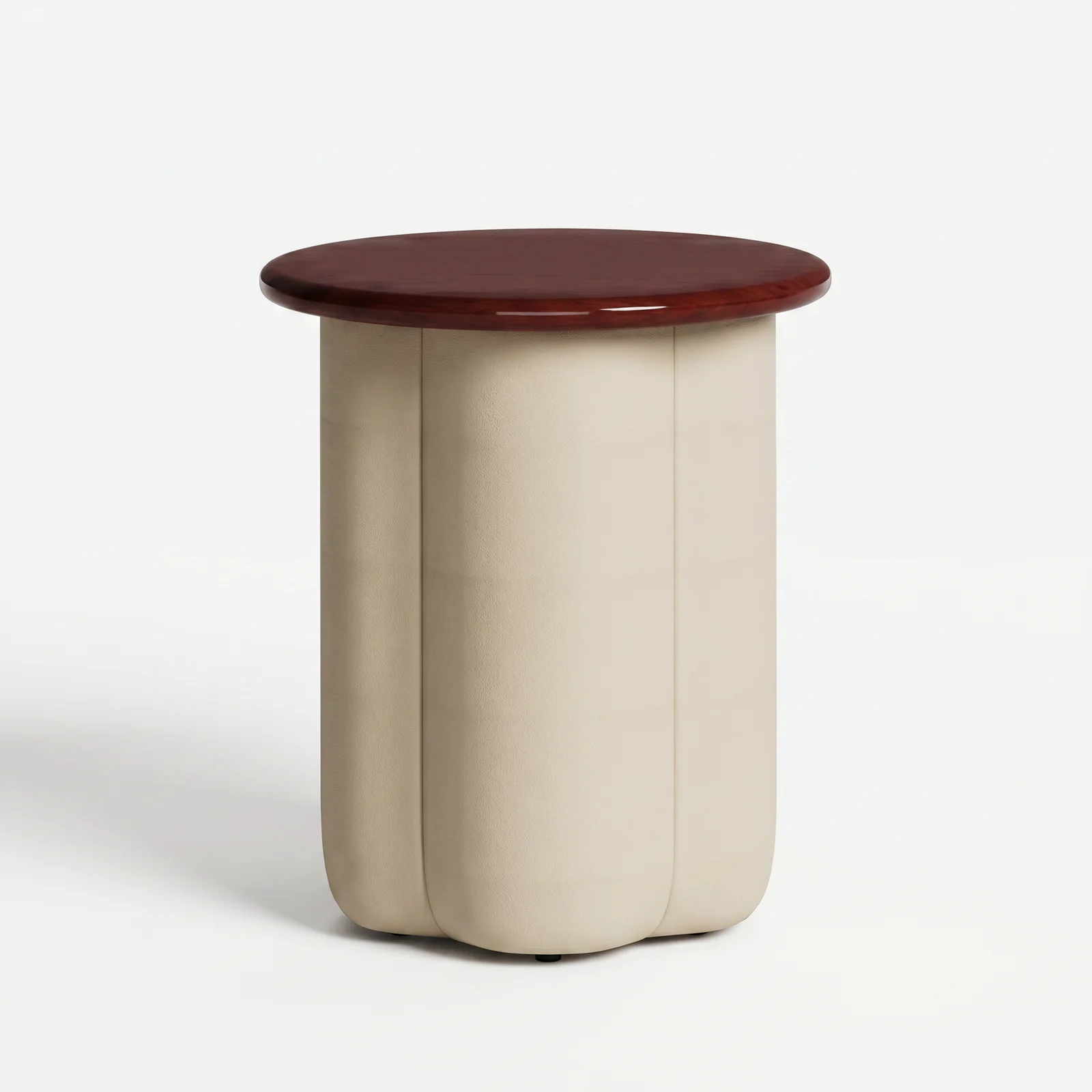 The Archini Living Mushroom Coffee Table - front view on white background