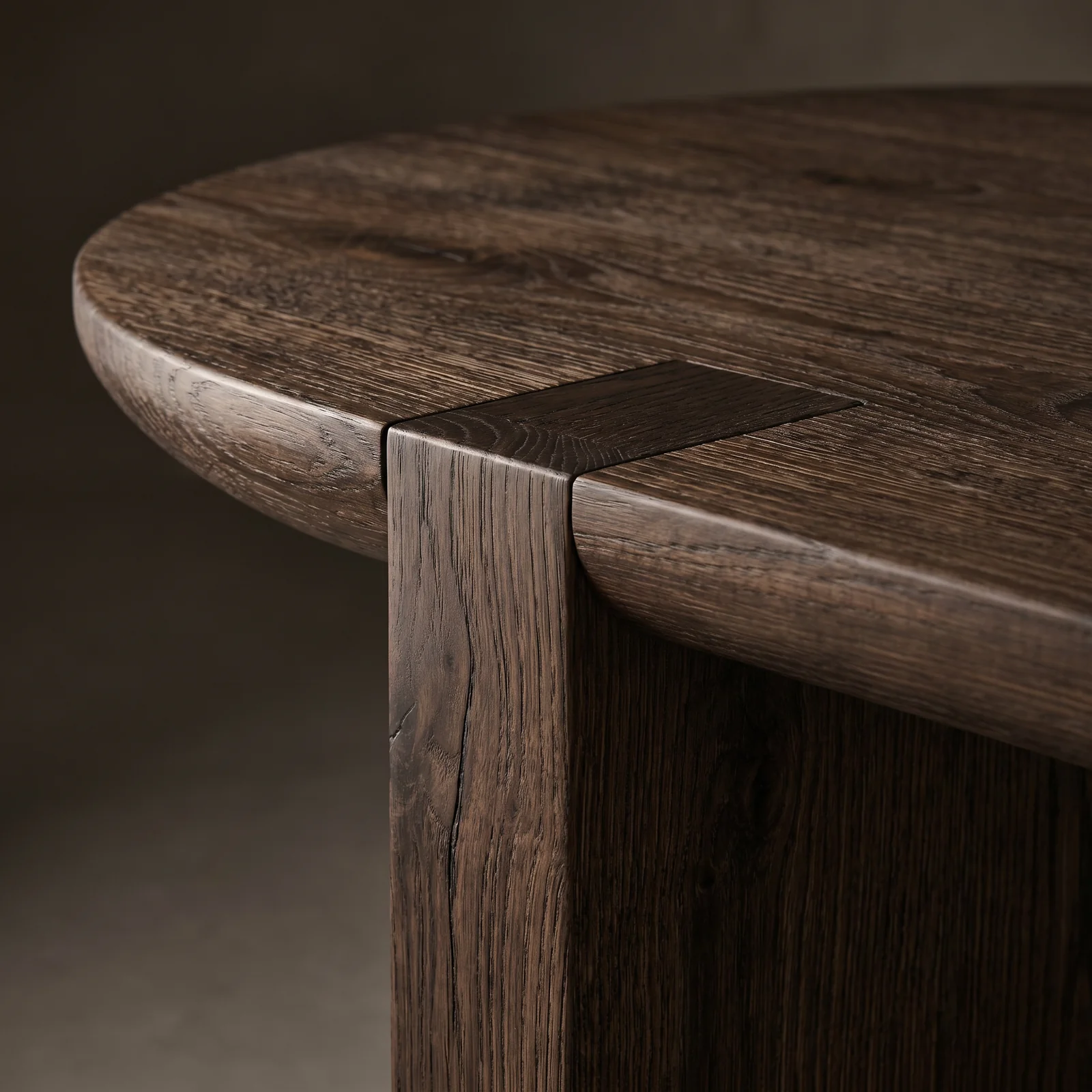 The Archini Living Numerator Dining Table - material and finish detail
