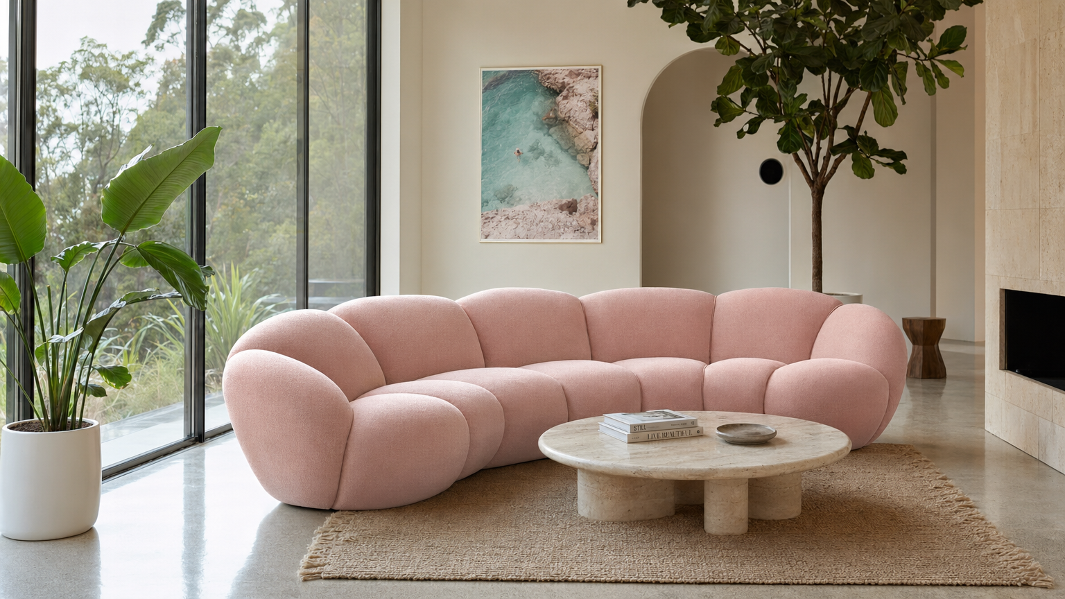 Petal Sofa - lifestyle view by FOBOO