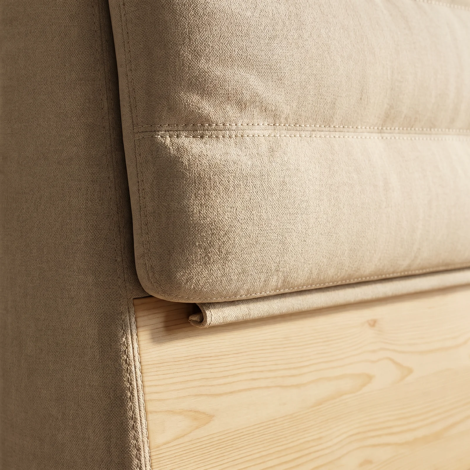 The Archini Living Pine Bed - material and finish detail
