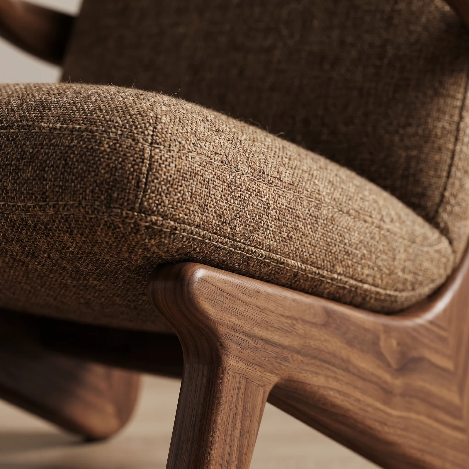 The Archini Living Ribbon Armchair - material and finish detail