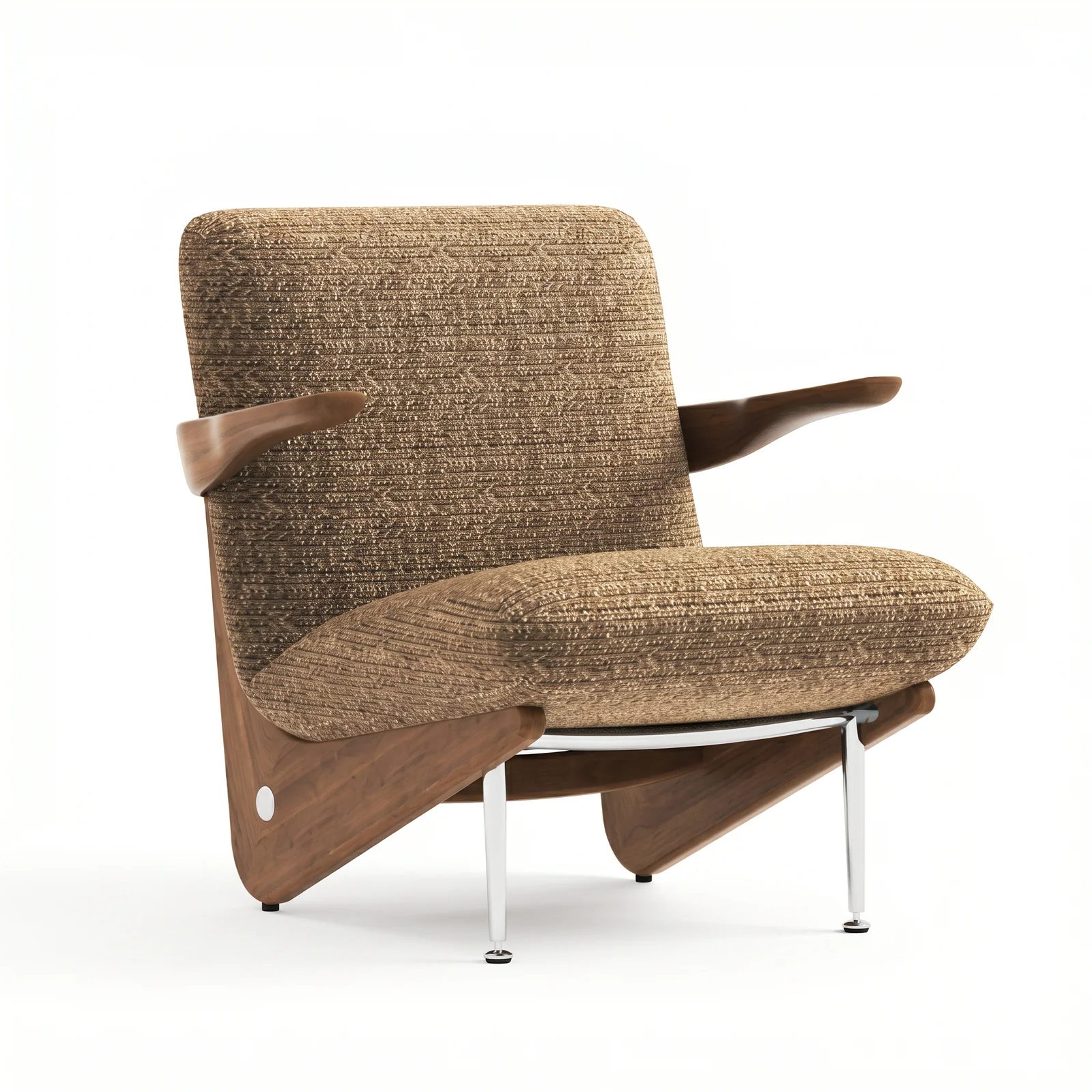 The Archini Living Ribbon Armchair - front view on white background