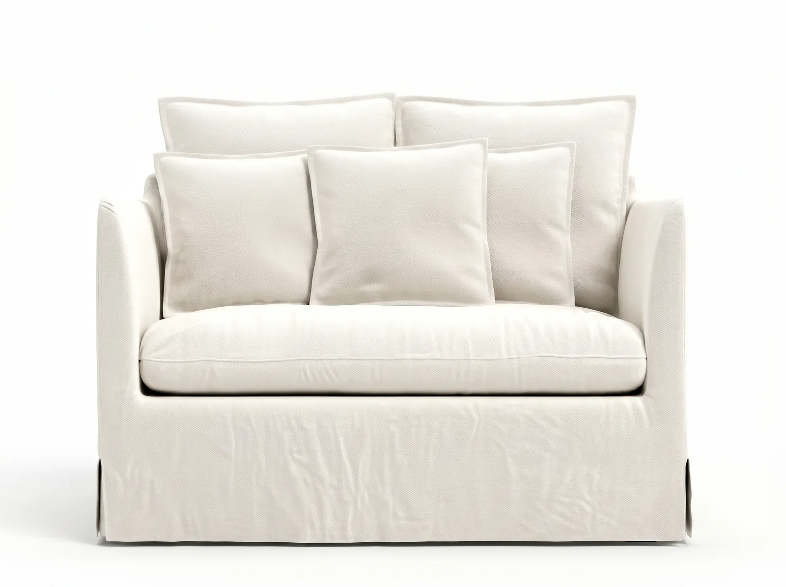 The Archini Living Ripple Sofa - front view on white background